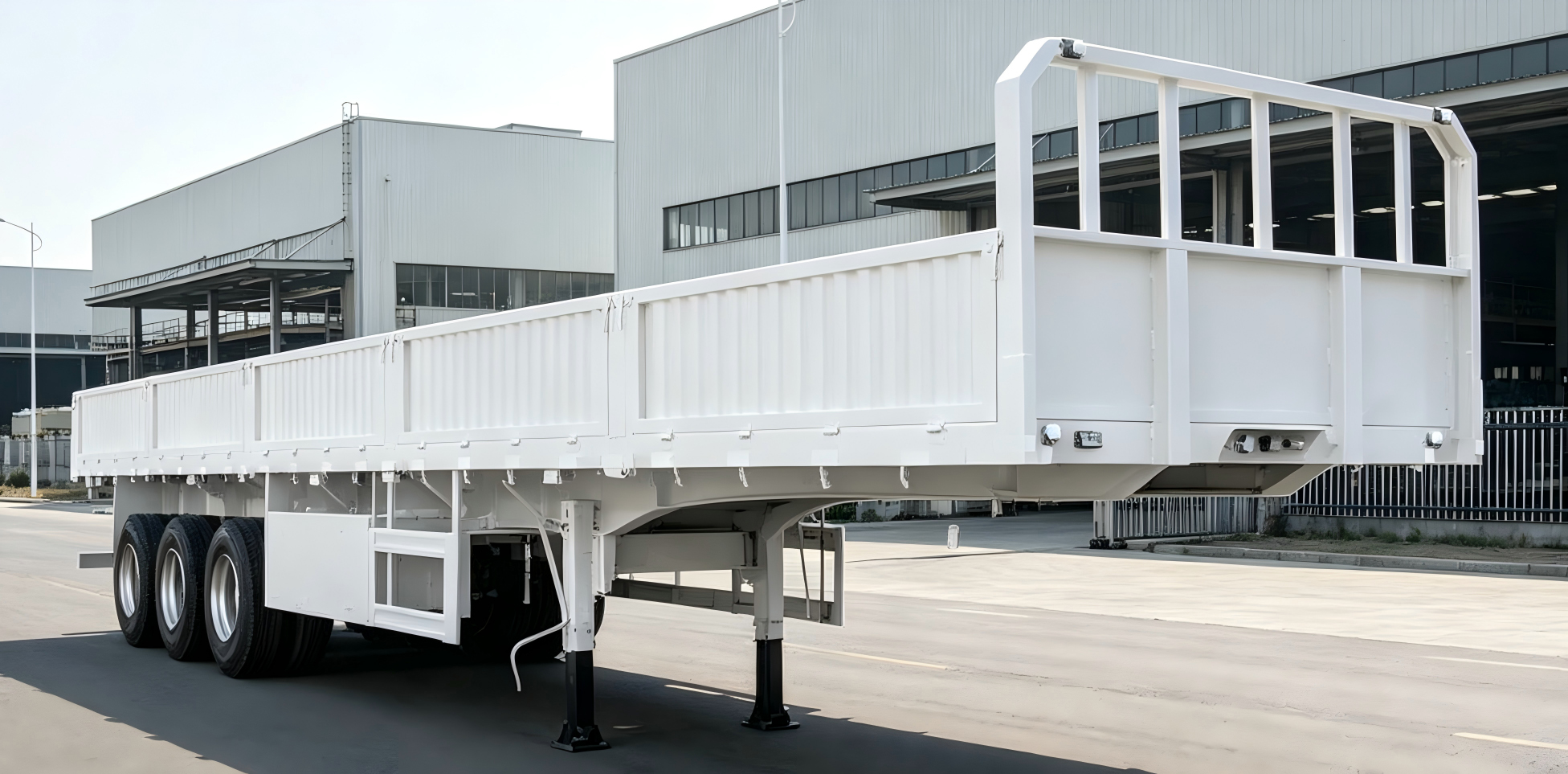 40ft dropside semi-trailer with tri-axle