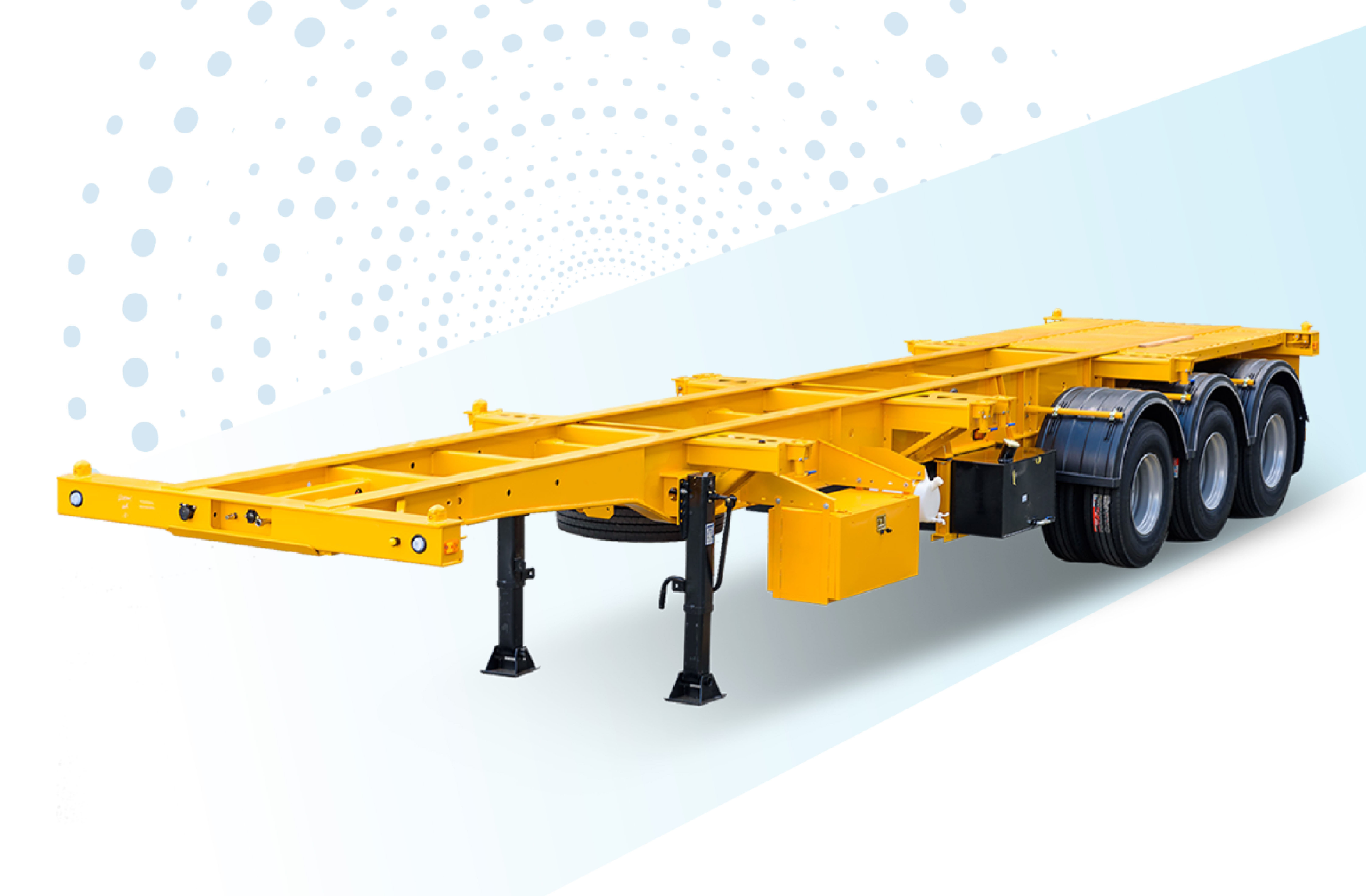 40ft container chassis with 2-axle