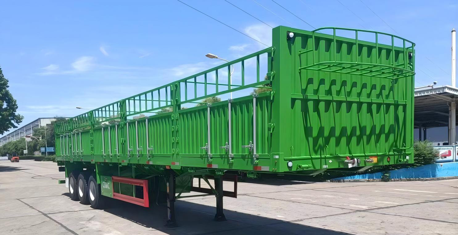 12.5 m three axles fence semi trailer